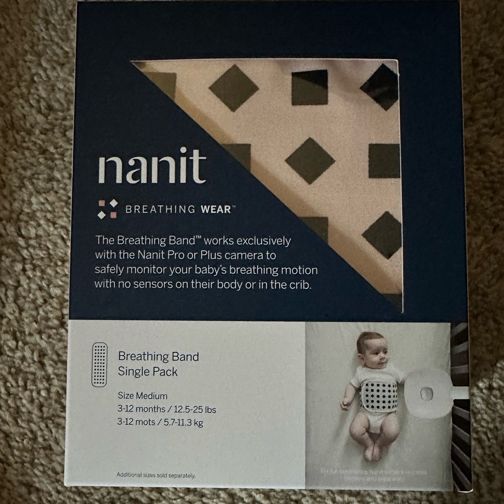Nanit breathing band size 3-12 months medium